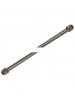 Brushed Nickel 12″ x 3/8" Hollow Stem Rod - Comes with two 3/8" nuts - Liteline RODR6212-BN